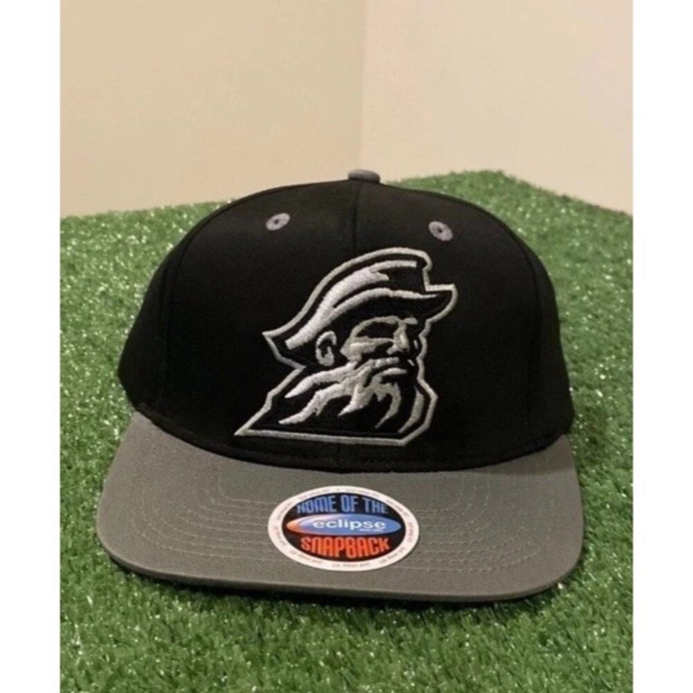 Vintage Appalachian State hat cap snap back Y2K black silver football new mens